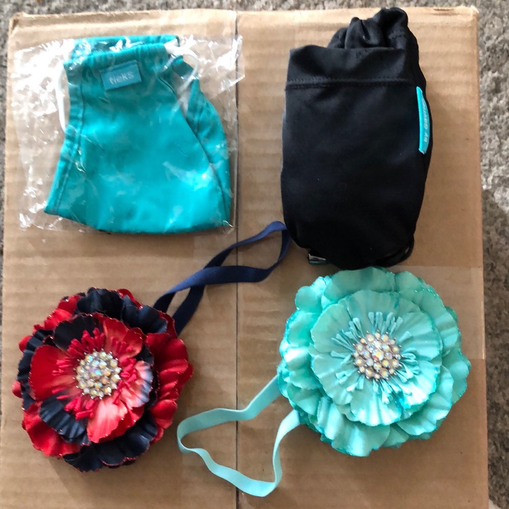 2 Tieks Flowers with Facemask